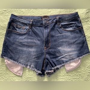 American Bazi Dark Blue Jean Shorts